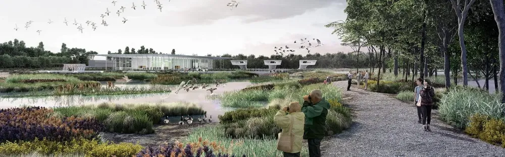 Lingang Bird Airport Banner